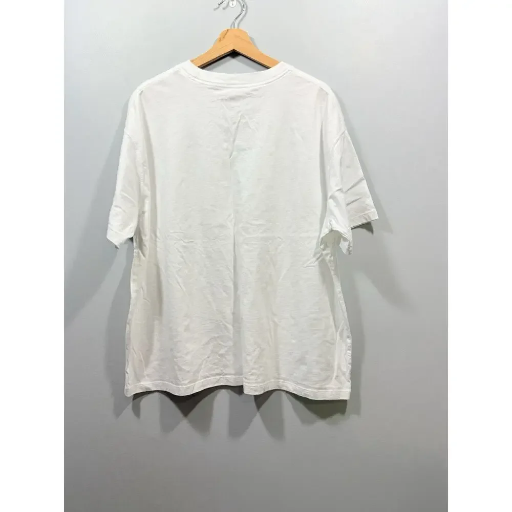 Jordan Men’s White Solid Crew Neck Short Sleeve Jumpman Logo T-Shirt 2XL